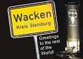 2089  WACKEN WOA Ortsschild mit Turm